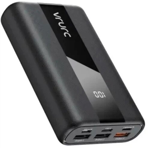 Батарея мобильная Vrurc T2055 20000mAh 22.5W (D9A-SL-2055BLACK-DE) Black - Фото 1