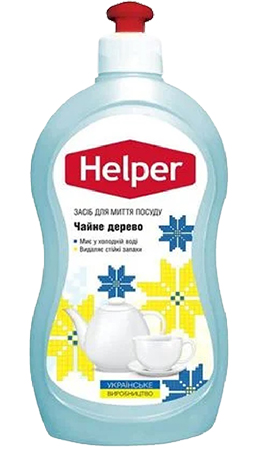 Средство для ручного мытья посуды Helper Чайное дерево 1 л (4820183972194) - Фото 1