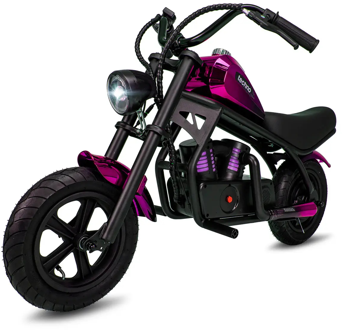 Электроскутер детский Techno ES-60 Pink-Black - Фото 1