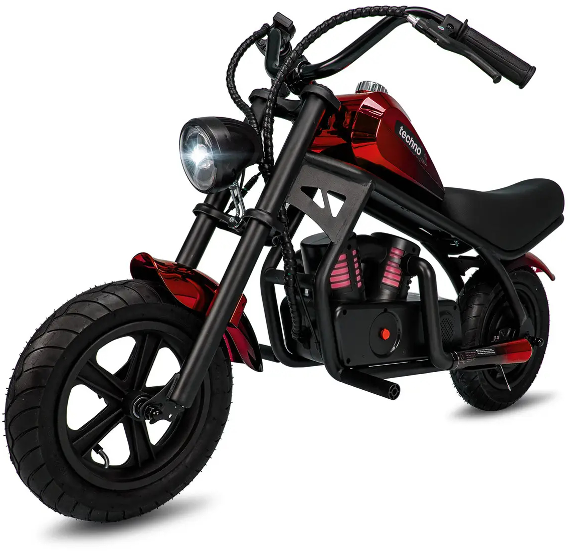 Электроскутер детский Techno ES-60 Red-Black - Фото 1