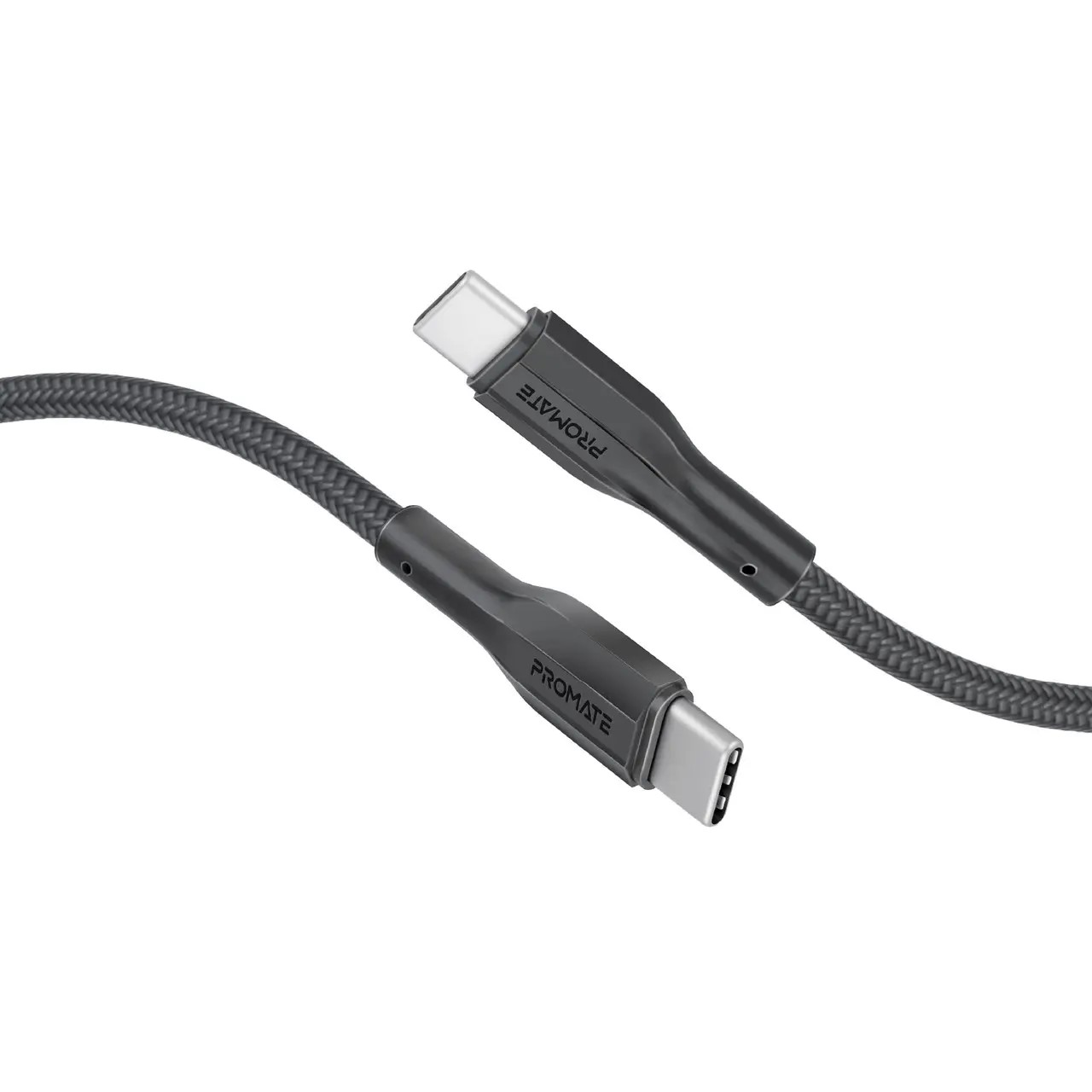 Кабель синхронизации данных Promate USB-C - USB-C (xcord-cc200.black) - Фото 1