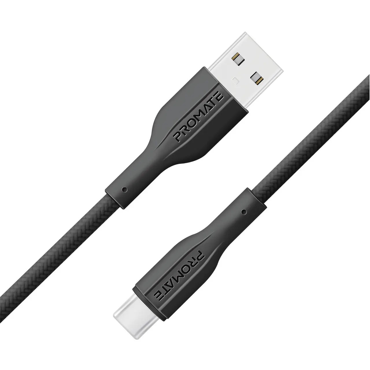 Кабель синхронизации данных Promate USB-A - USB-C (xcord-ac200.black) - Фото 1