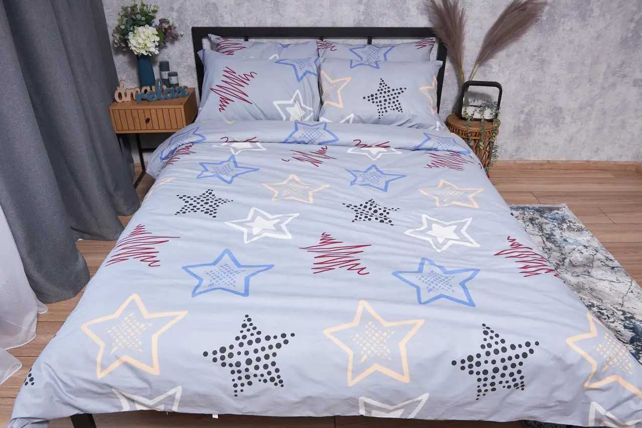 Купить Комплект постельного белья Moon&Star Бязь Gold Люкс Light Stars 143х210х2 нав. 2х40х60 (MS-820001658) - Фото 1 Комплект постельного белья Moon&Star Бязь Gold Люкс Light Stars 143х210х2 нав. 2х40х60 (MS-820001658) - Фото 1