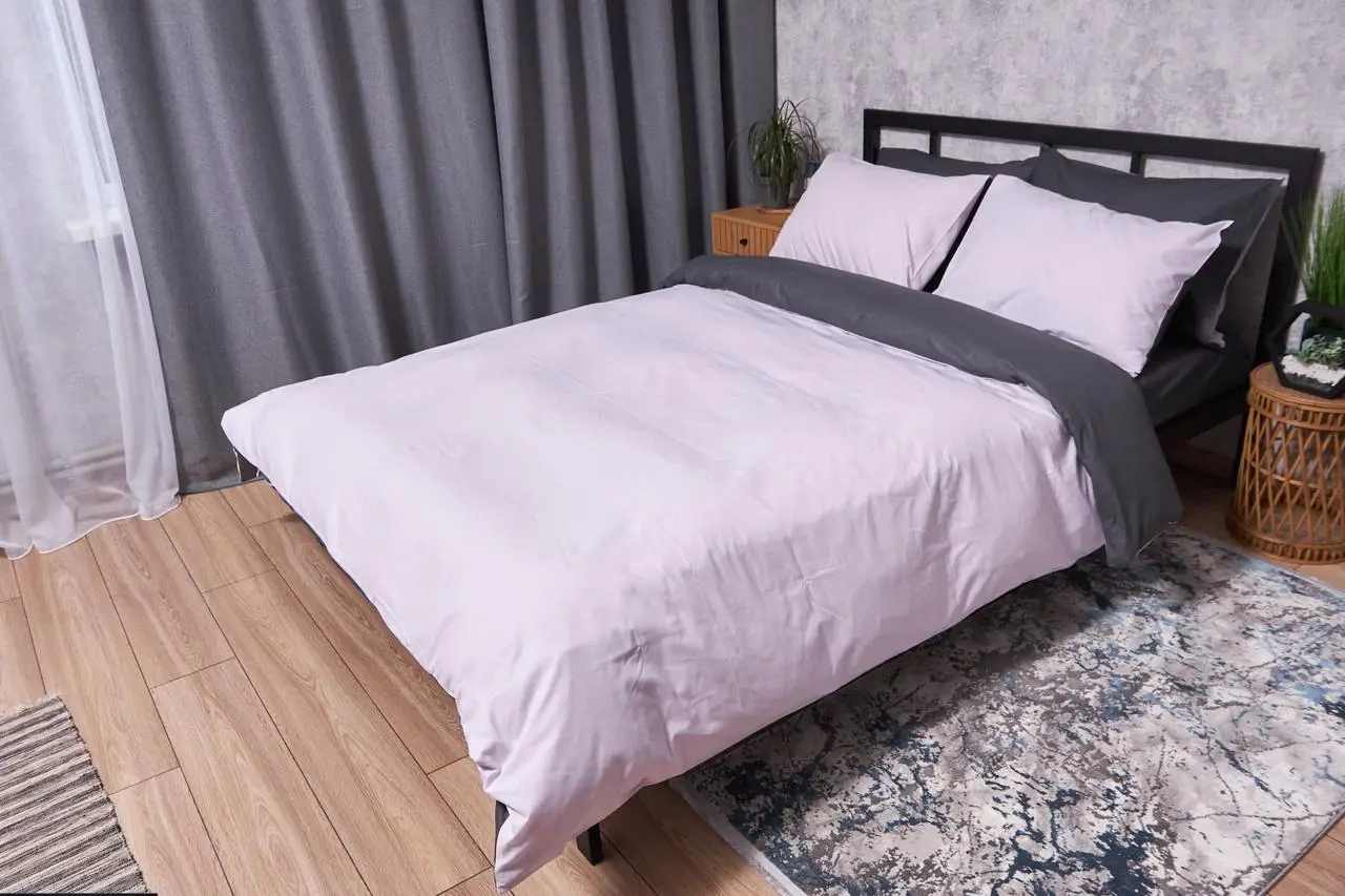 Купить Комплект постельного белья Moon&Star Бязь Gold Люкс «Orchid Gray» 200х220 нав. 2х70х70 (MS-820002345) - Фото 1 Комплект постельного белья Moon&Star Бязь Gold Люкс «Orchid Gray» 200х220 нав. 2х70х70 (MS-820002345) - Фото 1