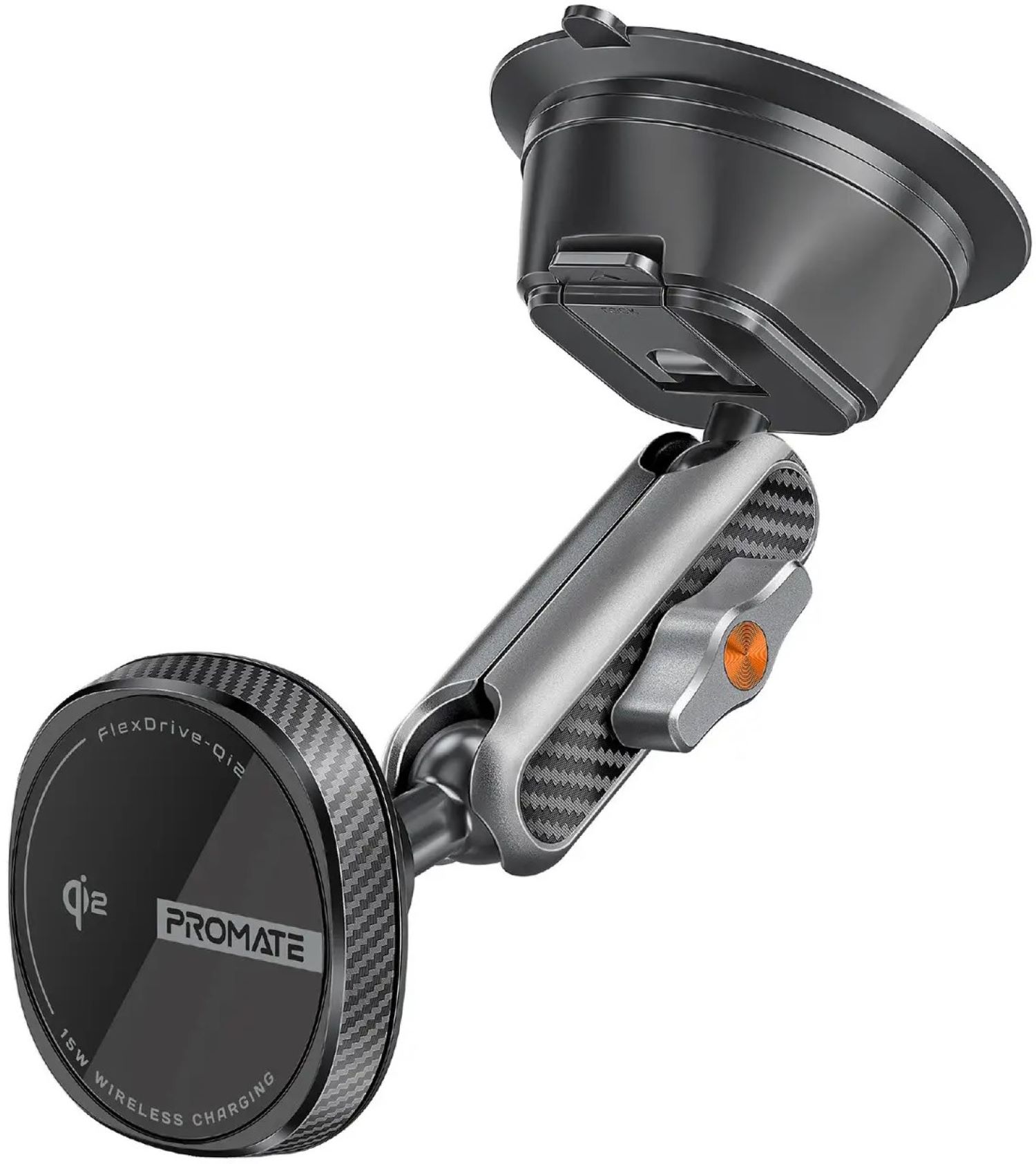 Автодержатель с беспроводной зарядкой Promate flexdrive-qi2 - Фото 1