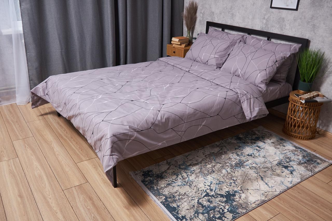 Комплект постельного белья Moon&Star Бязь Gold Люкс Graphite King Size 220x240 (MS-820004097) - Фото 1