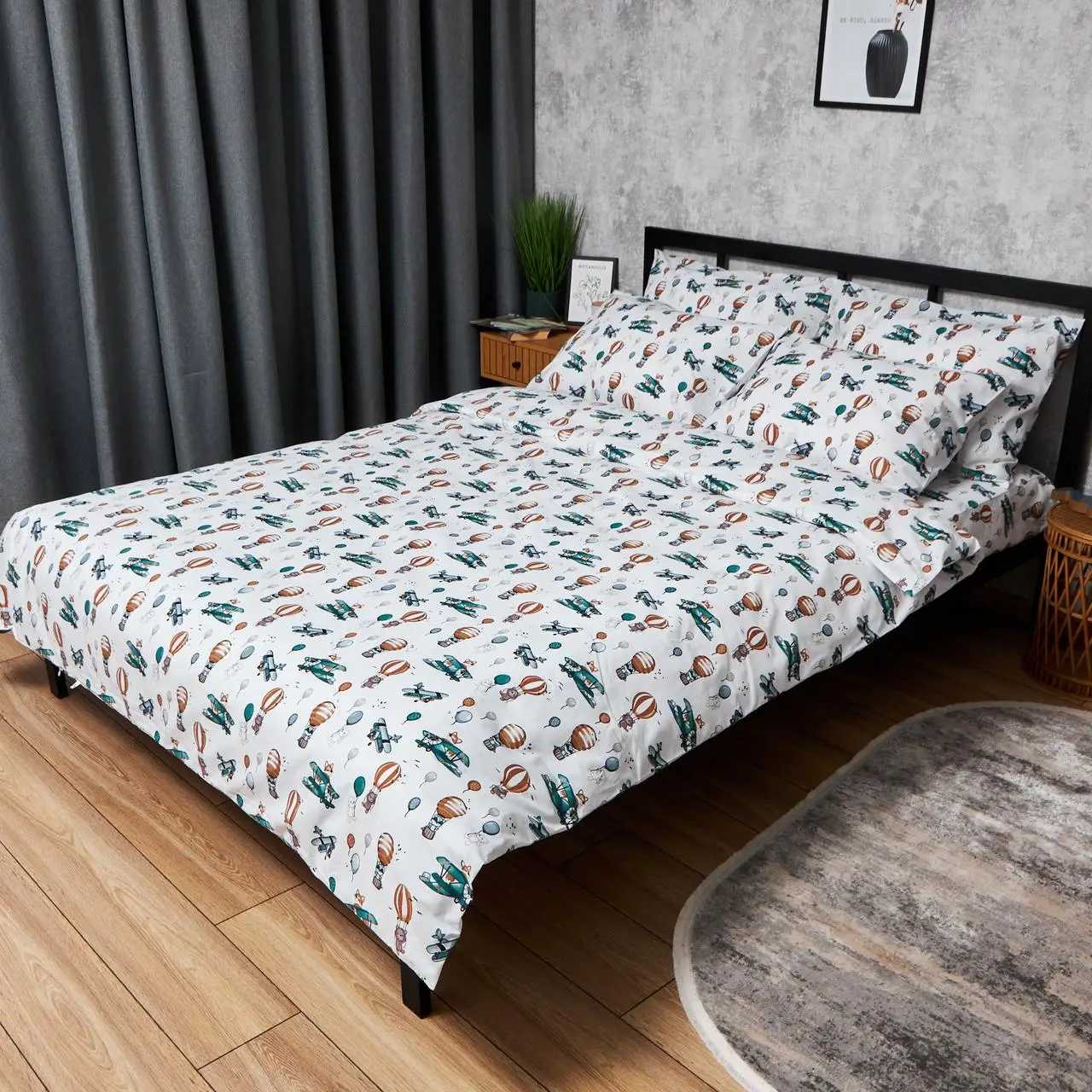 Купить Комплект постельного белья Moon&Star Бязь Gold Люкс «Cloud Adventures» King Size 220x240 см нав. 2х70х70 (MS-820006162) - Фото 1 Комплект постельного белья Moon&Star Бязь Gold Люкс «Cloud Adventures» King Size 220x240 см нав. 2х70х70 (MS-820006162) - Фото 1