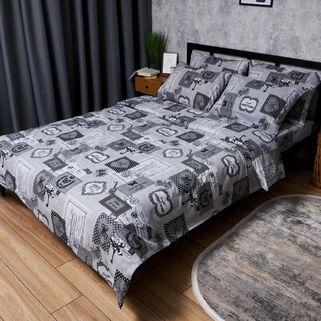 Купити Комплект постільної білизни Moon&Star Бязь Gold Люкс «Vintage Keys» King Size 220x240 нав. 2х40х60 (MS-820007280) - Фото 1 Комплект постільної білизни Moon&Star Бязь Gold Люкс «Vintage Keys» King Size 220x240 нав. 2х40х60 (MS-820007280) - Фото 1