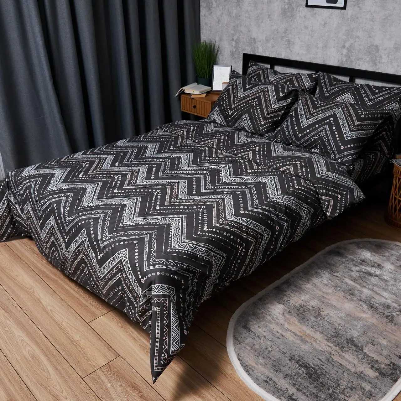 Купити Комплект постільної білизни Moon&Star Мікросатин Premium «Geometric Grace» King Size 220x240 см нав. 2х70х70 (MS-820007772) - Фото 1 Комплект постільної білизни Moon&Star Мікросатин Premium «Geometric Grace» King Size 220x240 см нав. 2х70х70 (MS-820007772) - Фото 1