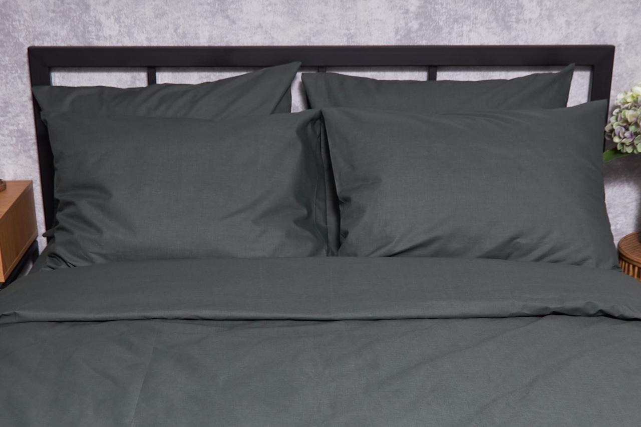 Наволочка Moon&Star набор Бязь Gold Люкс Dark Green 50х50 2 шт. (MS-840000026) - Фото 1