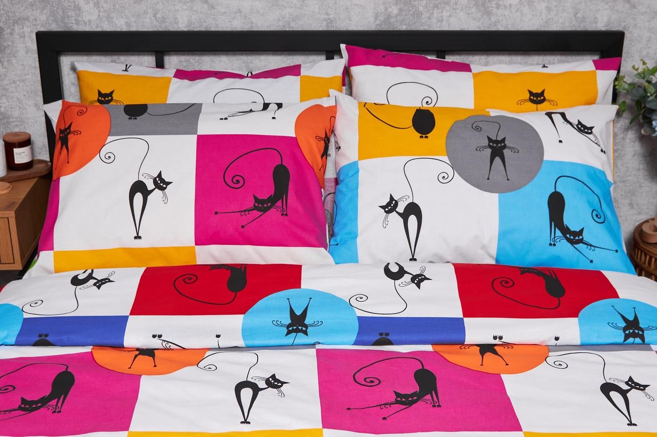 Наволочка Moon&Star набор Бязь Gold Люкс Cat Brawlers 50х50 2 шт. (MS-840000110) - Фото 1