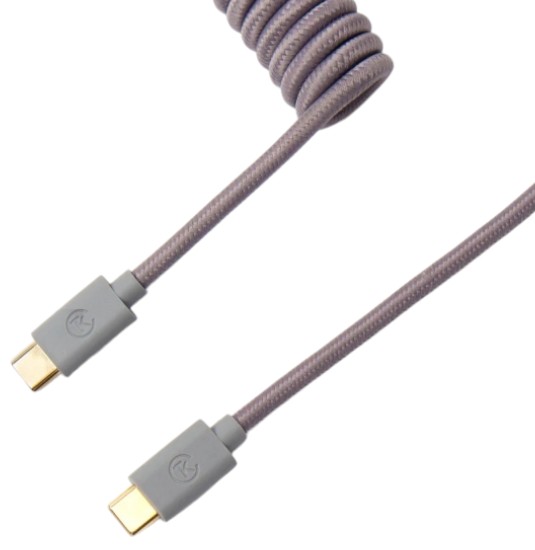 Кабель синхронизации данных Keychron Type-A/Type-C Coiled Grey (CABG_KEYCHRON) - Фото 1