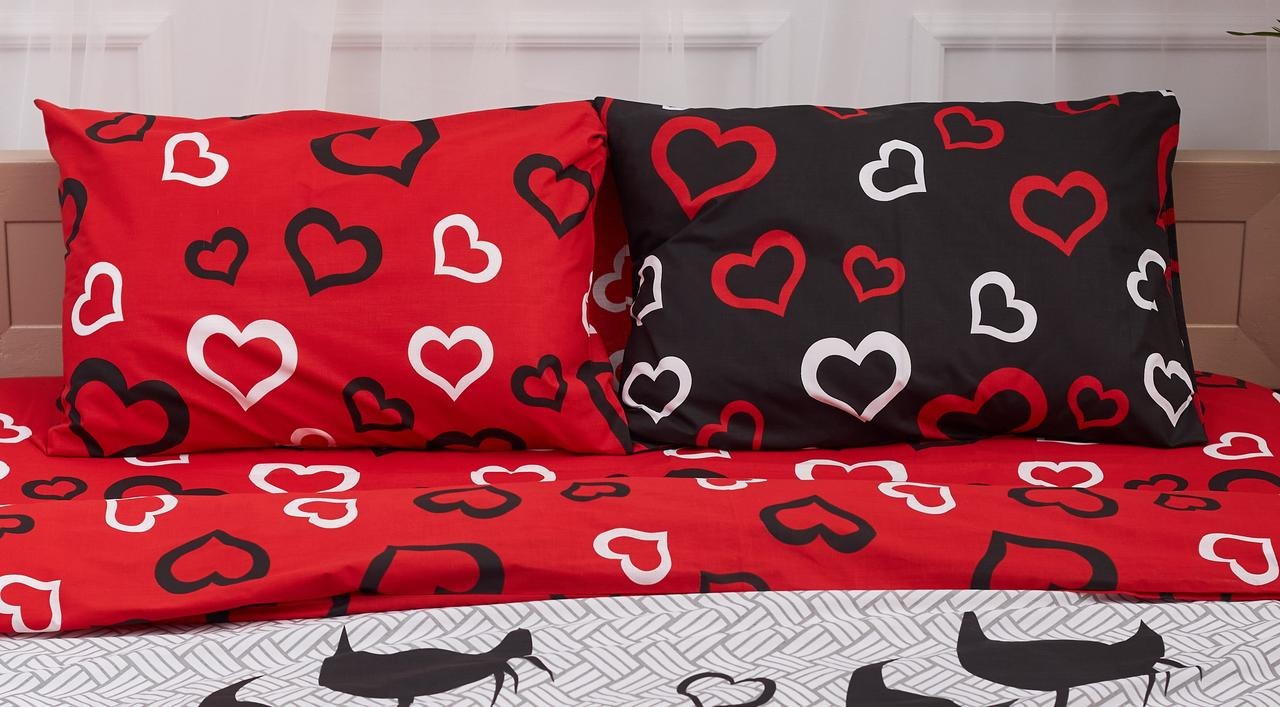 Наволочка Moon&Star набор Бязь Gold Люкс Love Cats 50х50 2 шт. (MS-840000266) - Фото 1