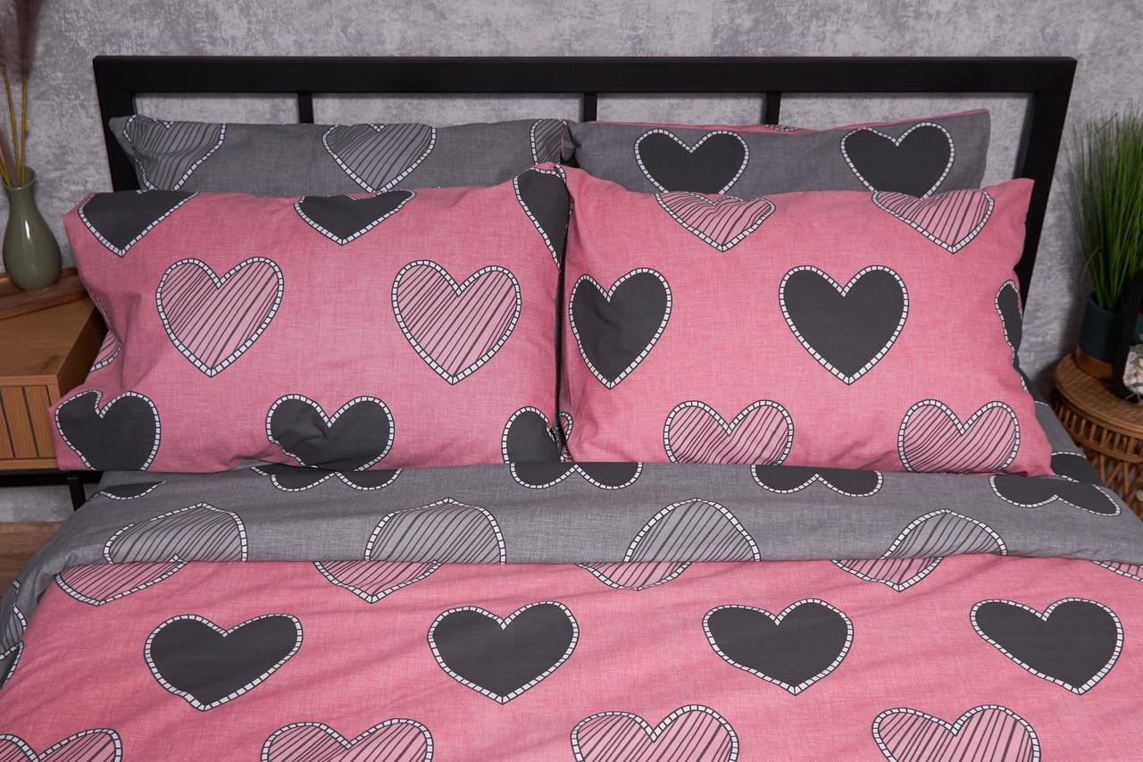 Наволочка Moon&Star набор Бязь Gold Люкс Love 50х50 2 шт. (MS-840000272) - Фото 1