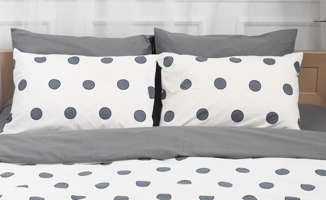 Наволочка Moon&Star набір Бязь Gold Люкс Riccarda Gray 50х50 2 шт. (MS-840000344) - Фото 1