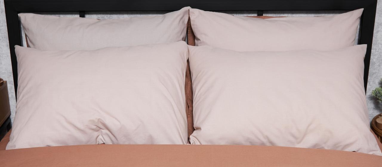 Наволочка Moon&Star набор Бязь Gold Люкс Brown Blanc 50х50 см 2 шт. (MS-840000482) - Фото 1