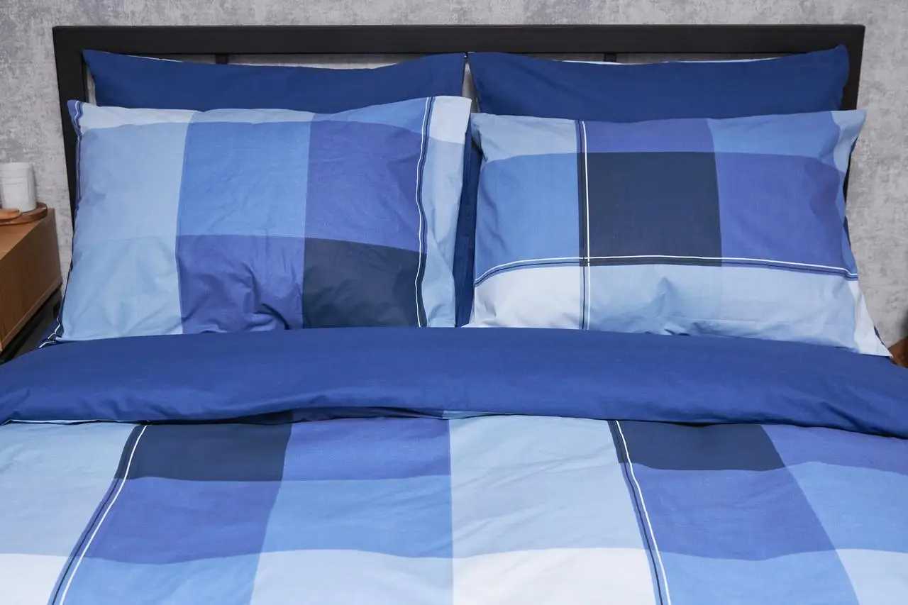 Наволочка Moon&Star Бязь Gold Люкс Finland Blue 70х70 см 2 шт. (MS-840000539) - Фото 1