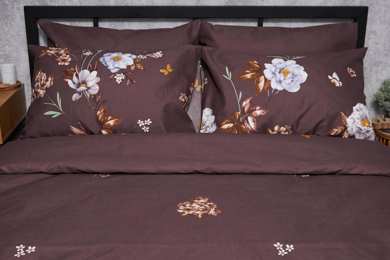 Наволочка Moon&Star набор Микросатин Premium Floral Mocha 50х50 см 2 шт. (MS-840000608) - Фото 1
