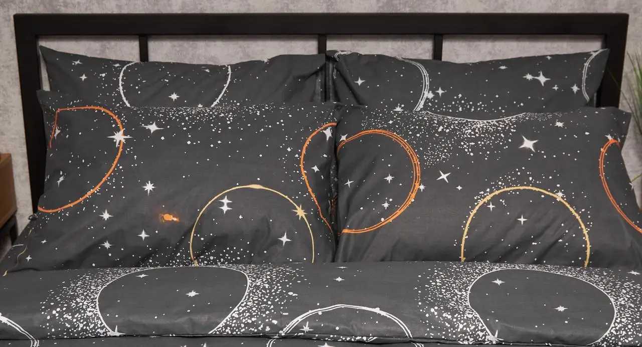 Наволочка Moon&Star Бязь Gold Люкс Cosmic Glow 70х70 2 шт. (MS-840000719) - Фото 1
