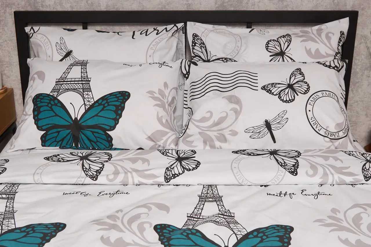 Наволочка Moon&Star Бязь Gold Люкс Green Butterflies 40х40 2 шт. (MS-840000720) - Фото 1