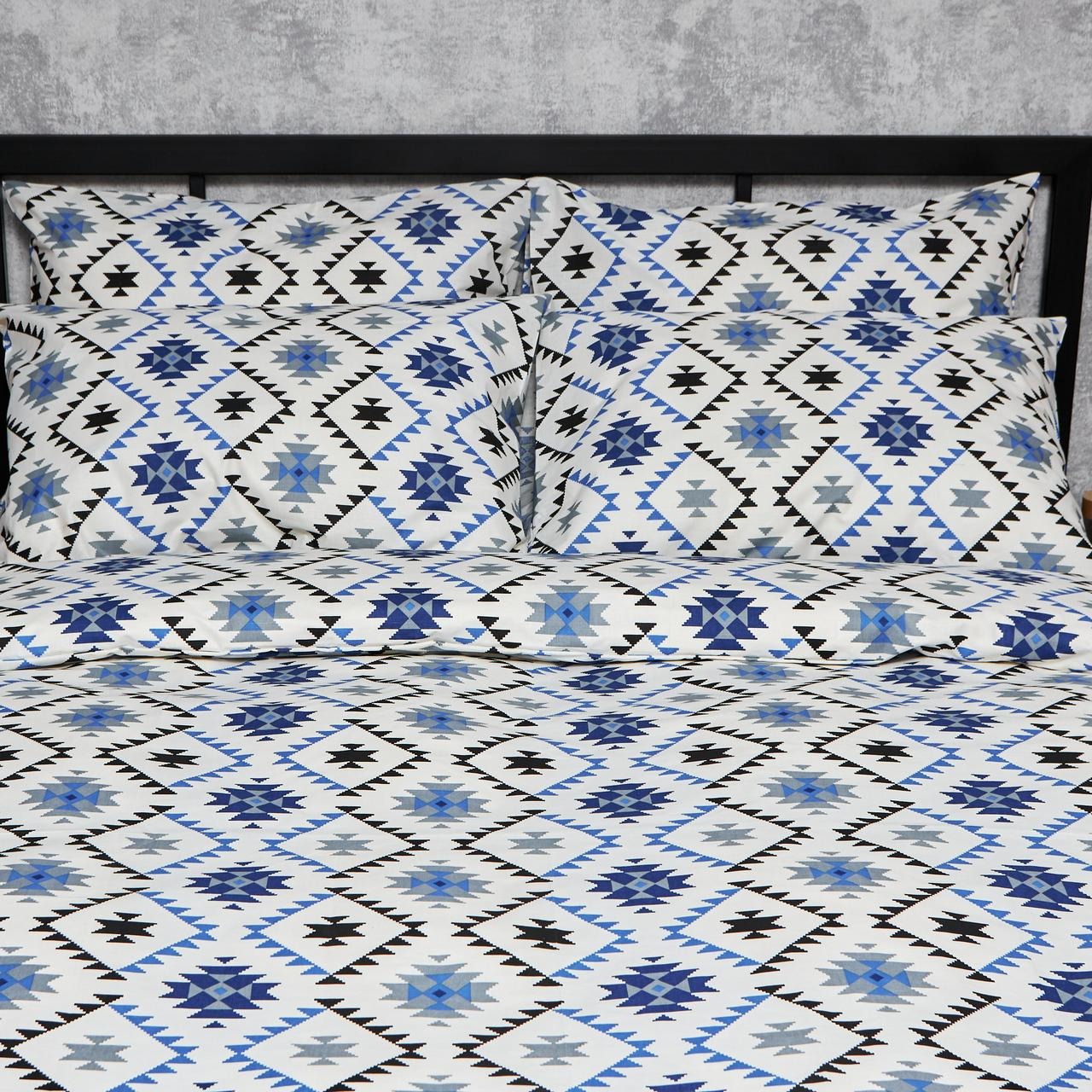 Наволочка Moon&Star набор Бязь Gold Люкс Blue Mosaic 50х50 2 шт. (MS-840000788) - Фото 1