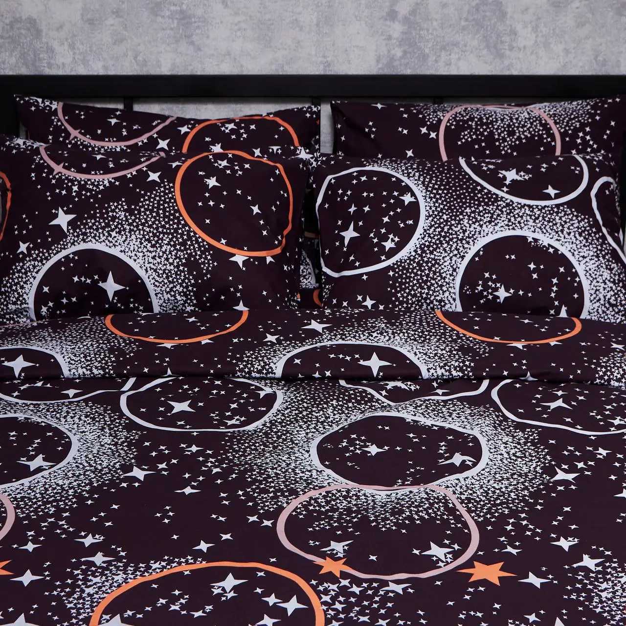 Наволочка Moon&Star Бязь Gold Люкс Cosmic Vibes 60х60 см 2 шт. (MS-840000826) - Фото 1