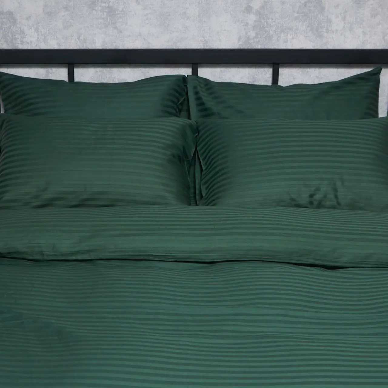 Наволочка Moon&Star Satin Stripe Mystic Green 40х60 2 шт (MS-840001249) - Фото 1