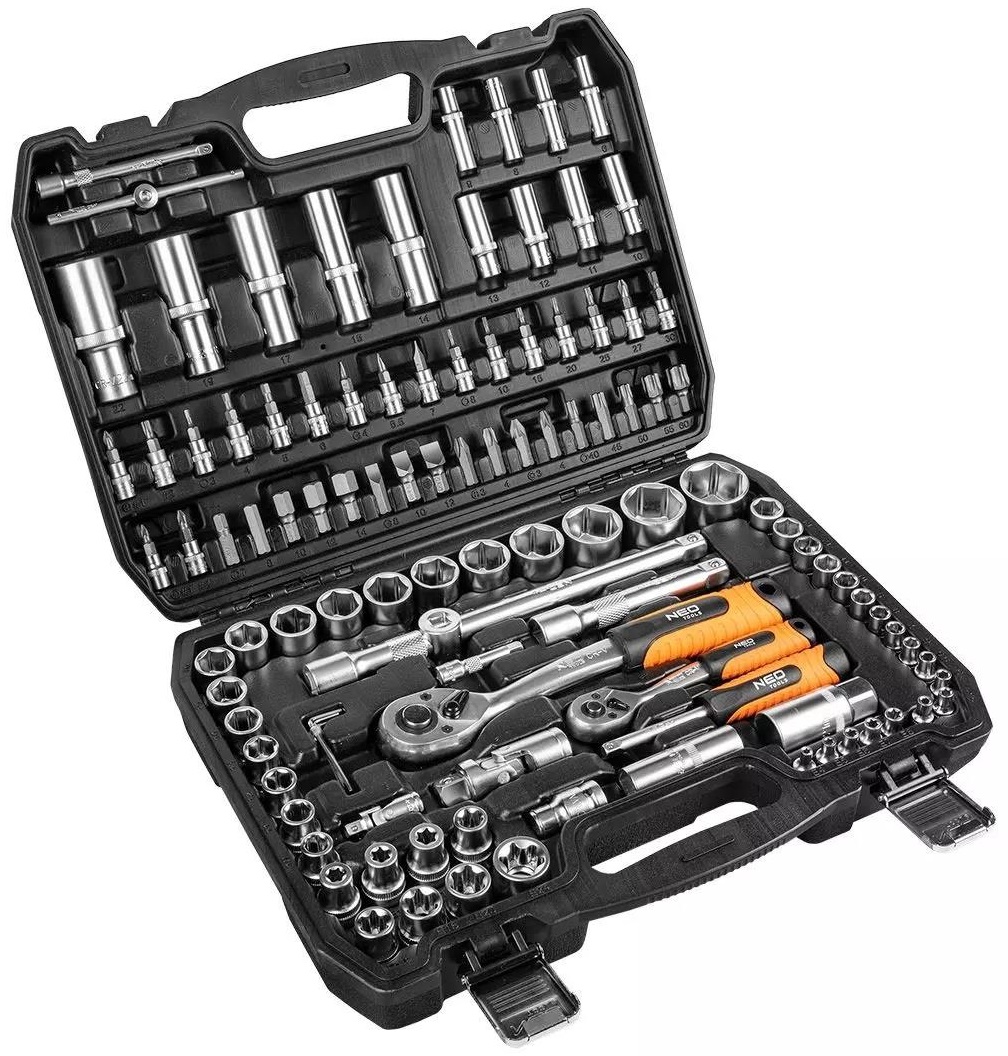 Набор инструментов Neo Tools 108 шт. 1/2", 1/4" (10-212) - Фото 1