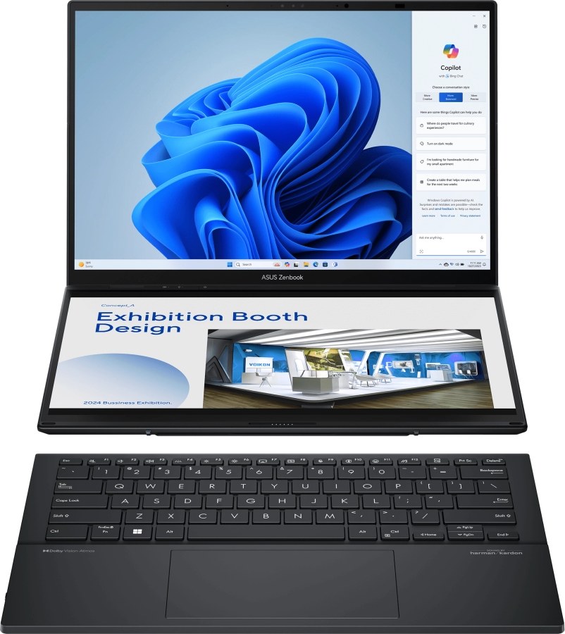 Ноутбук Asus Zenbook Duo UX8406MA-QL104W Inkwell Gray - Фото 1