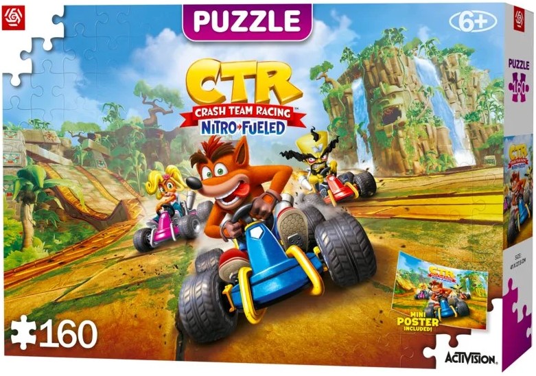 Пазлы (8+) Good Loot Crash Team Racing Nitro-Fueled Puzzles 160 шт. (5908305240372) - Фото 1