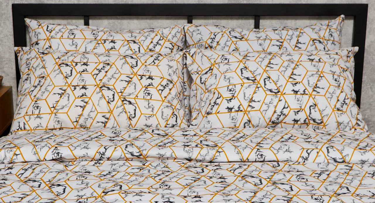 Наволочка Moon&Star Бязь Gold Люкс Modern Marble 40х40 2 шт (MS-840001398) - Фото 1