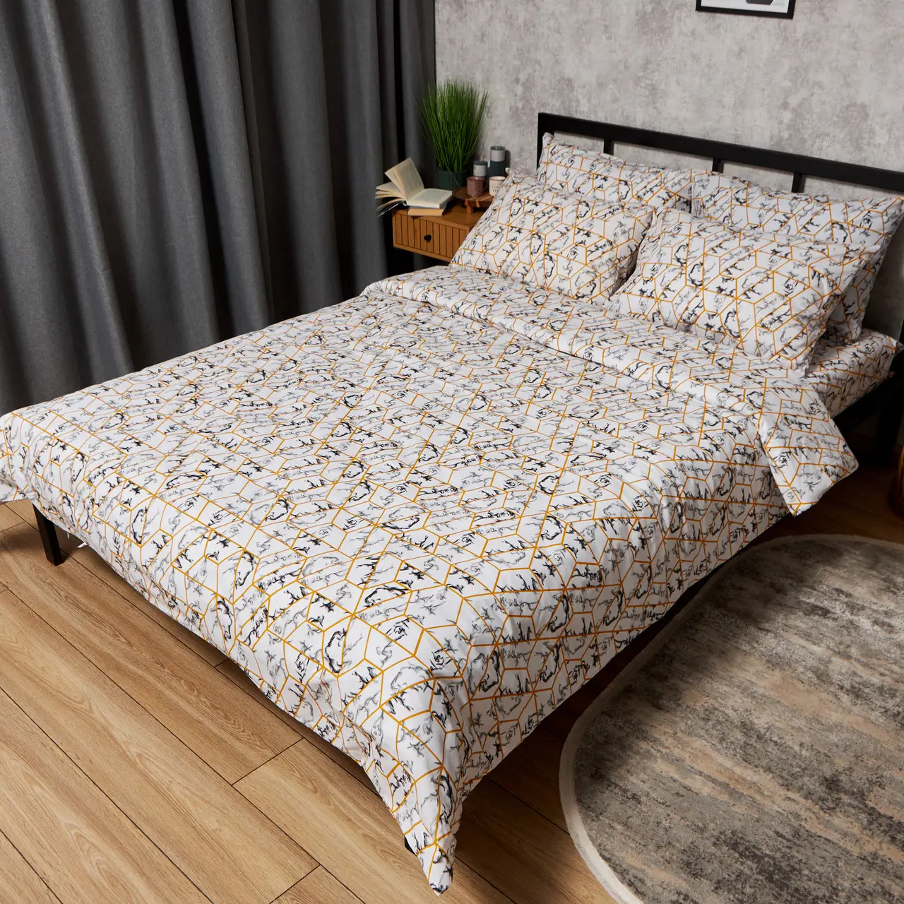 Купити Комплект постільної білизни Moon&Star Бязь Gold Люкс Modern Marble 160х220 (MS-820009470) - Фото 1 Комплект постільної білизни Moon&Star Бязь Gold Люкс Modern Marble 160х220 (MS-820009470) - Фото 1