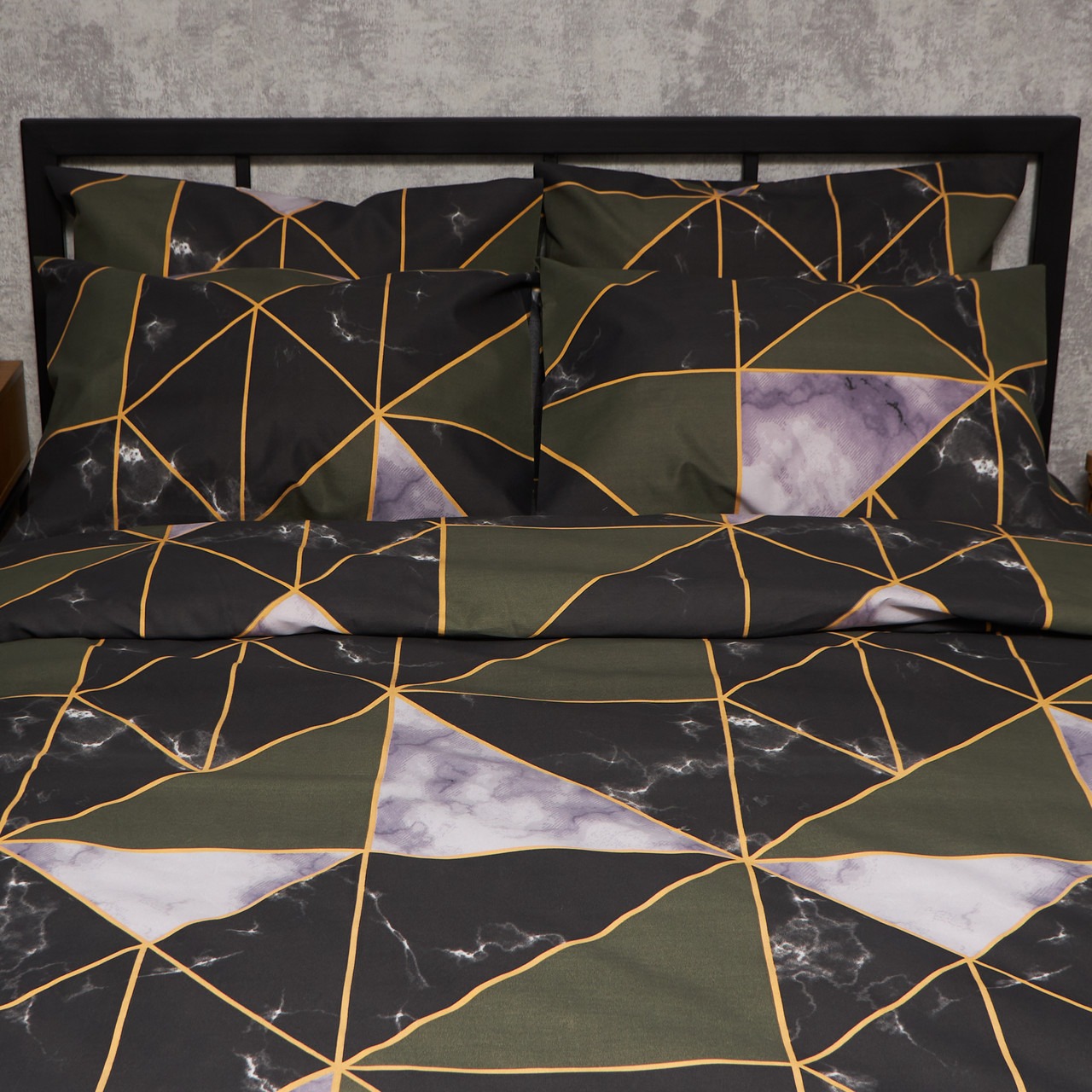 Наволочка Moon&Star набір Мікросатин Premium Golden Marble 50х50 2 шт. (MS-840001478) - Фото 1