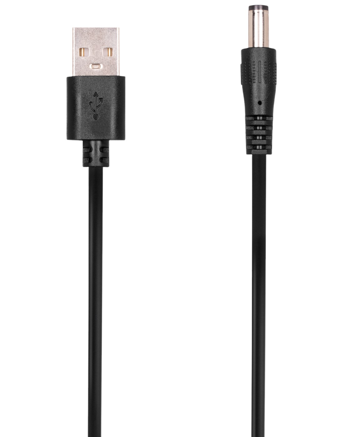 Кабель USB - DC 2E USB-A > DC 5.5х2.1мм 1m 5В/1.5A, Black (1283126552816) - Фото 1