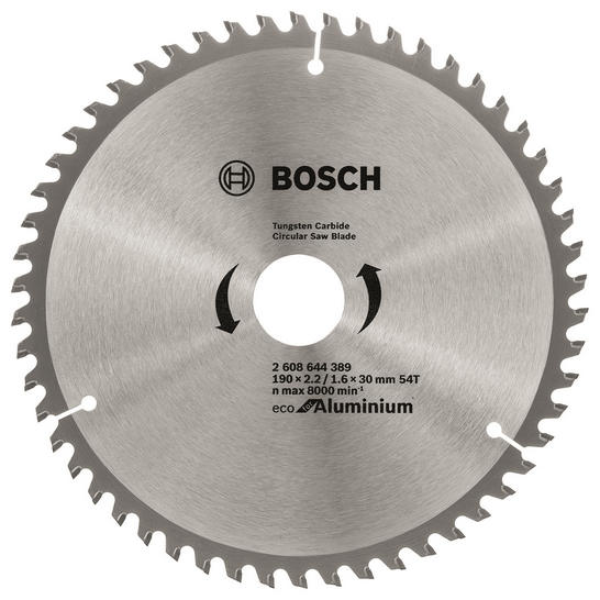 Диск алмазный Bosch Eco for Aluminium 190x2.42/1.6x30 мм (2.608.644.389) - Фото 1