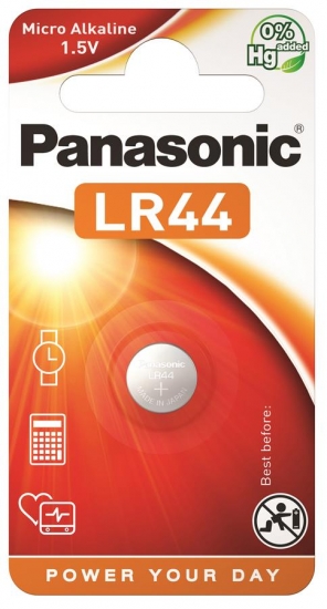 Батарейка Panasonic LR44 BLI 1 - Фото 1