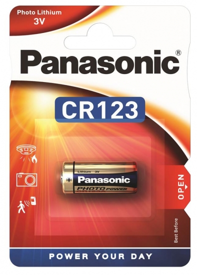 Батарейка Panasonic CR 123 BLI 1 LITHIUM - Фото 1