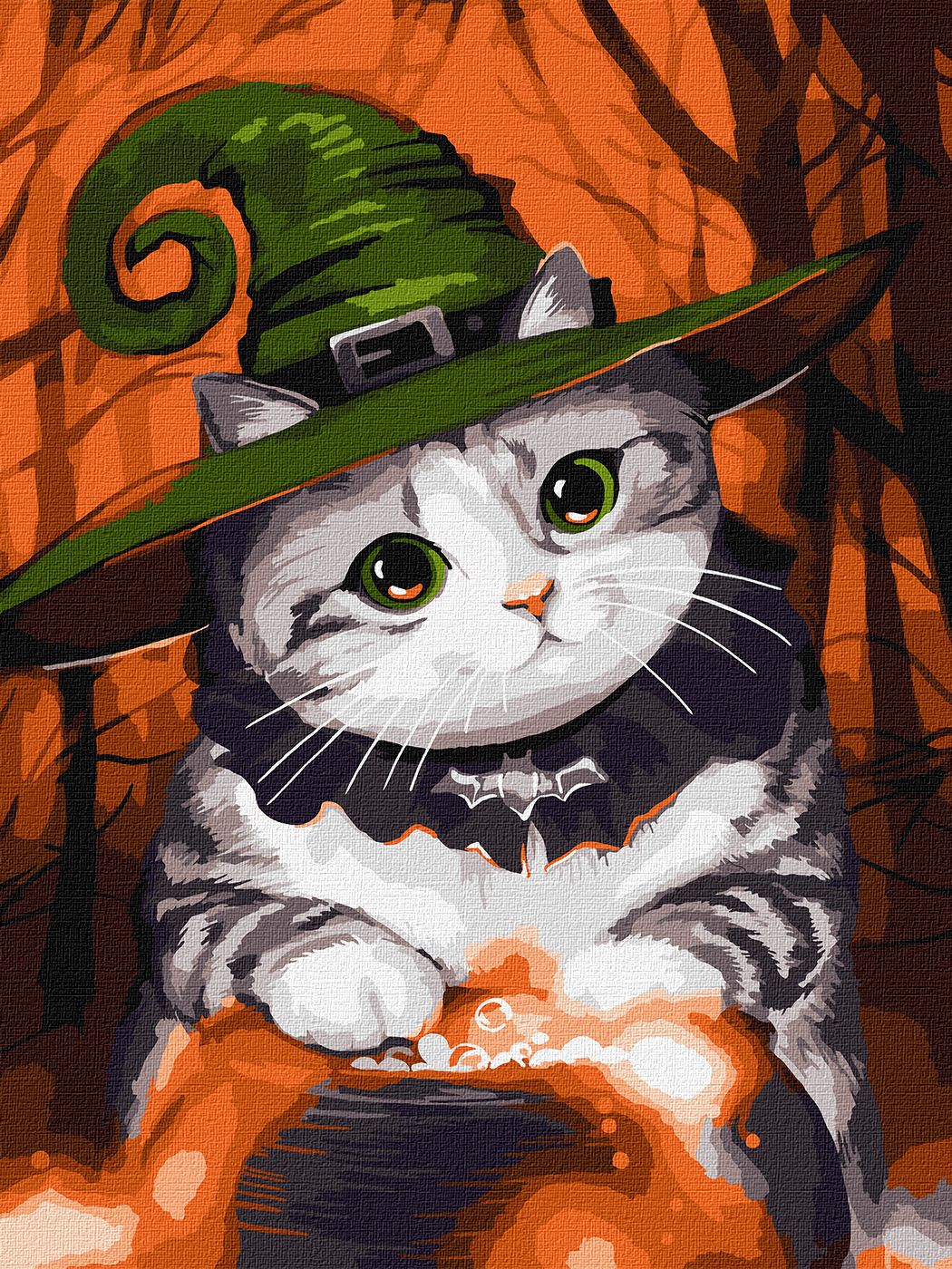 Картина за номерами Ideyka Котик-чарівник 30х40 см (KHO6665) - Фото 1