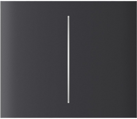 Кнопка LightSwitch центральная для двухклавишного выключателя Ajax CenterButton Vertical 2-gang for LightSwitch, Jeweler, graphite (000046475) - Фото 1