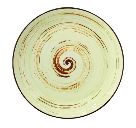 Тарелка десертная Wilmax Spiral Pistachio 18 см (WL-669111 / A) - Фото 1