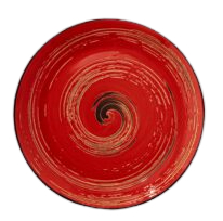 Тарелка десертная Wilmax Spiral Red 20.5 см (WL-669212 / A) - Фото 1