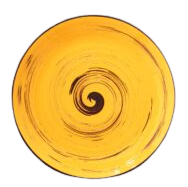 Тарелка обеденная Wilmax Spiral Yellow 23 см (WL-669413 / A) - Фото 1