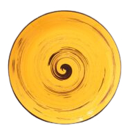 Тарелка десертная Wilmax Spiral Yellow 20.5 см (WL-669412 / A) - Фото 1