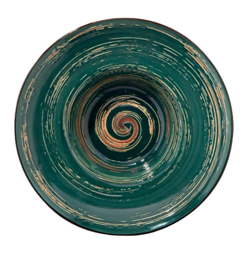 Тарелка суповая Wilmax Spiral Green 20 см (WL-669522 / A) - Фото 1