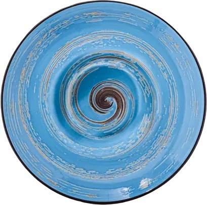 Тарелка суповая Wilmax Spiral Blue 20 см (WL-669622 / A) - Фото 1