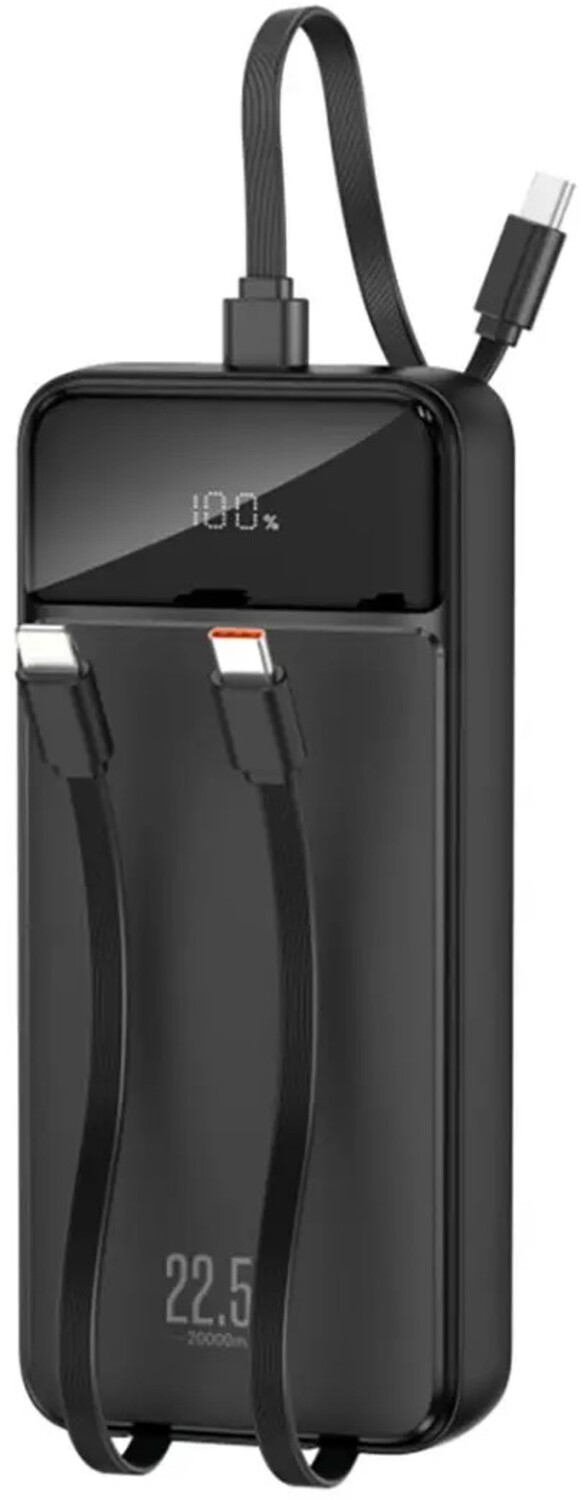 Батарея мобильная XO PR275 20000mAh 22.5W Black - Фото 1
