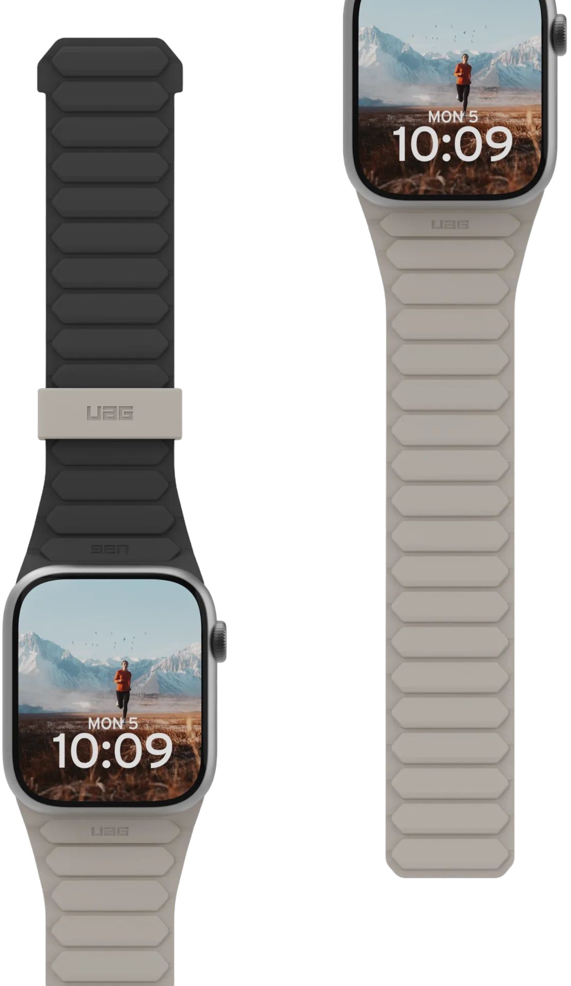 Ремешок для смарт-часов UAG for Apple Watch Ultra 2/Ultra-49-45-44-42mm, Pathfinder, Black/Titanium (194161114036) - Фото 1