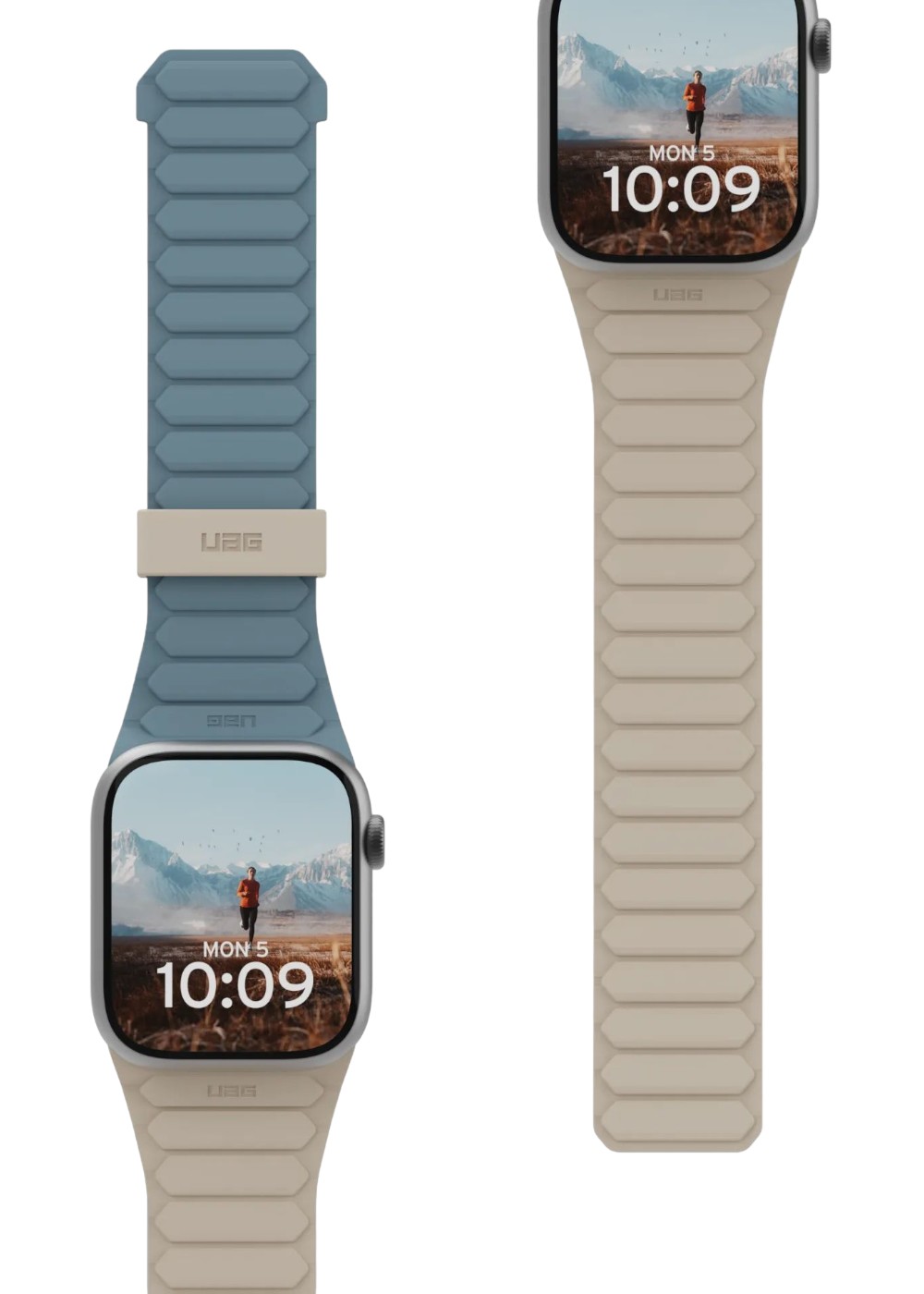 Ремешок для смарт-часов UAG for Apple Watch Ultra 2/Ultra-49-45-44-42mm, Pathfinder, Dune/Cloud Blue (194161118051) - Фото 1
