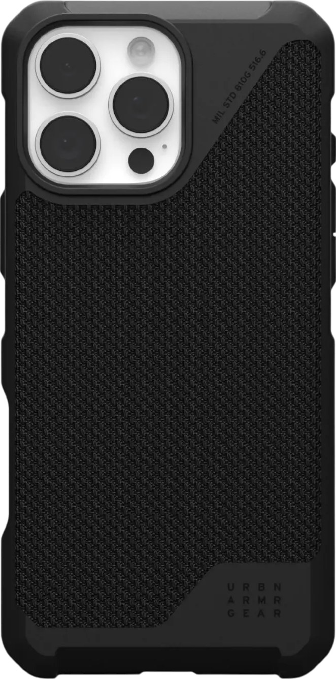 Чехол для смартфона UAG for Apple iPhone 16 Pro Max, Metropolis LT Magsafe, Kevlar Black (114453113940) - Фото 1