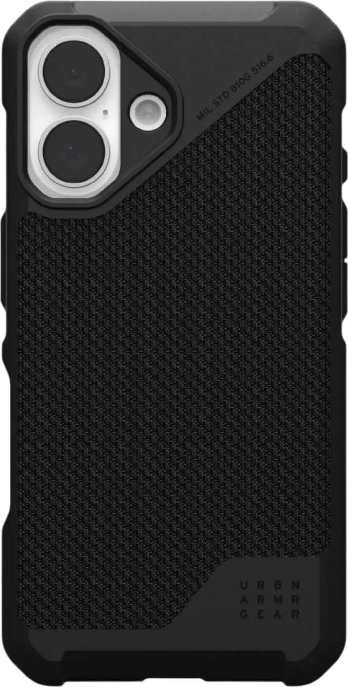 Чехол для смартфона UAG for Apple iPhone 16, Metropolis LT Magsafe, Kevlar Black (114454113940) - Фото 1